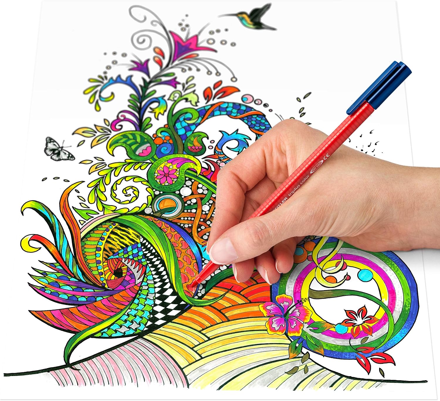 Triplus 323 1.0 mm Colour Fibre Tip Pen - Assorted Colours (Pack of 50)