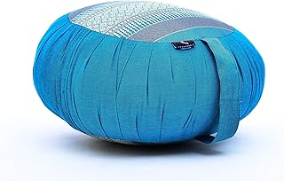 LEEWADEE Coussin De Méditation Rond Zafu Produit Naturel Et Écologique, 40x20 cm, Kapok