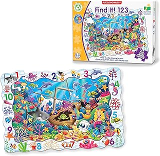 The Learning Journey Puzzle Doubles - Find It! 123 - STEM Preschool Toys & Gifts for Boys & Girls Ages 3 and Up, 24" H x 3...