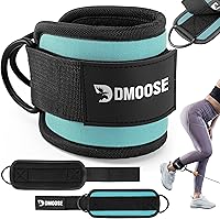 Vista 35 de DMoose Fitness Ankle Strap for Cable Machine - One Size Fit with Premium Padding Cuffs, Ankle Bands for Working Out, Booty Workouts, Leg Extension
