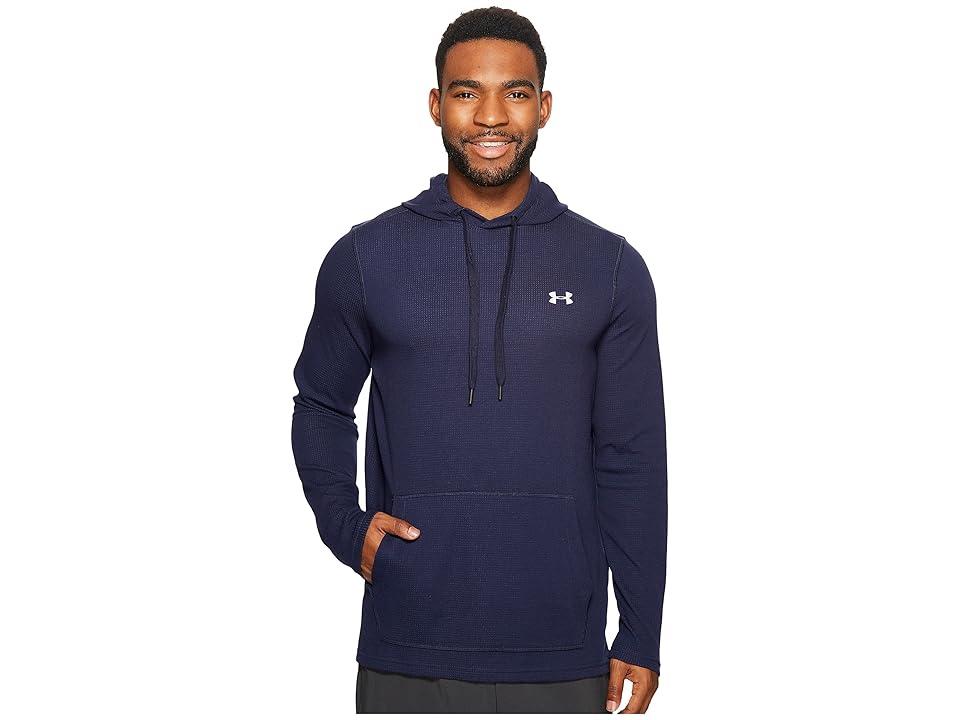 

Under Armour Waffle Hoodie (Midnight Navy/Steel) Men's Sweatshirt