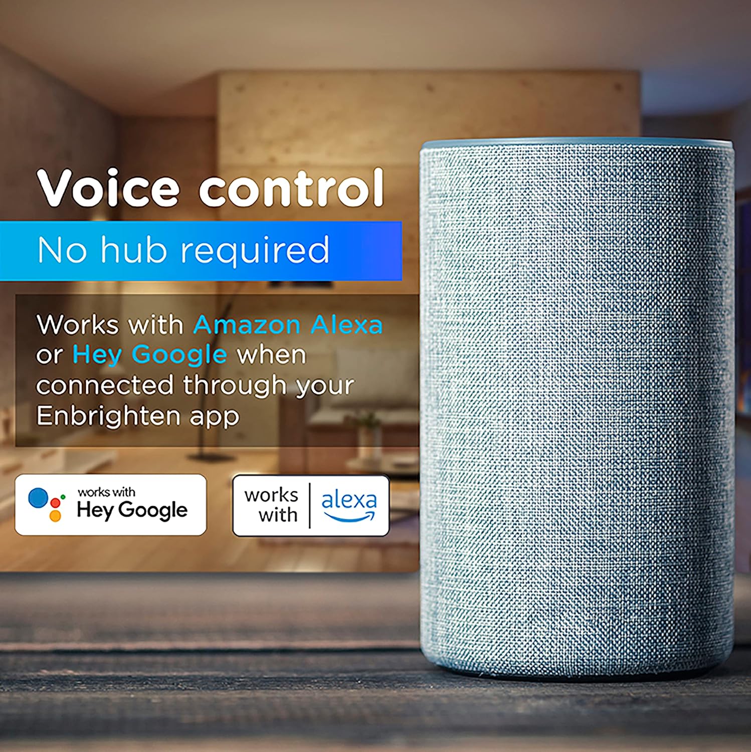 Enbrighten 58242-S1 Outdoor 2-Head Motion-Sensing Back Lit Wi-Fi LED Security Light, White