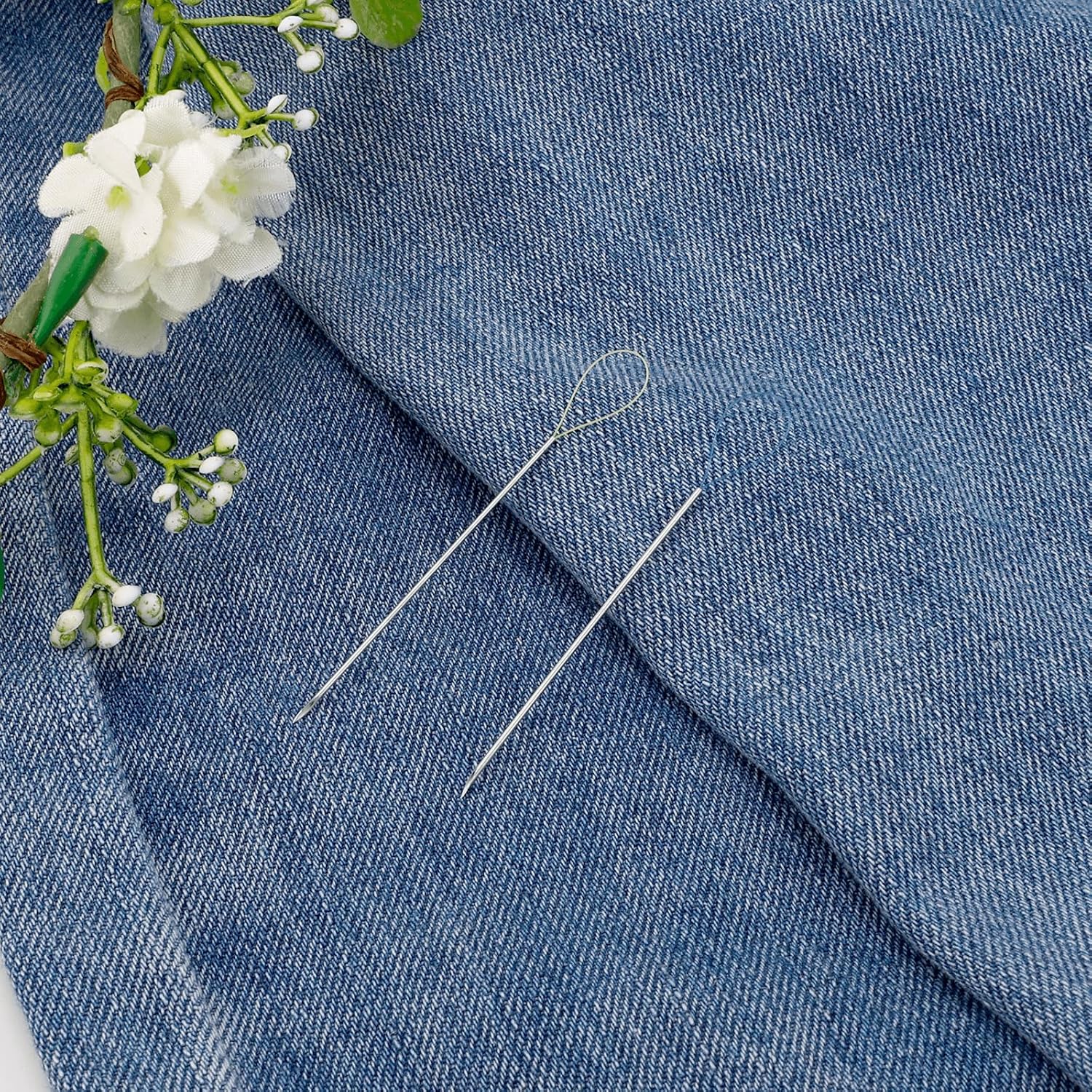 2pcs Needle Repair Tool, Snag Repair Needle Snag Nab It Tool Thread Snag Magic Needle Tool Leather Needle Puller for Craft Hand Sewing Knitting Embroidery