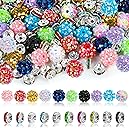 250 Pcs Beads for Pens, Focal Beads for Beadable Pens, Rhinestone Bead, Spacer Bead for Bracelets