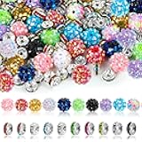 250 Pcs Beads for Pens, Focal Beads for Beadable Pens, Rhinestone Bead, Spacer Bead for Bracelets