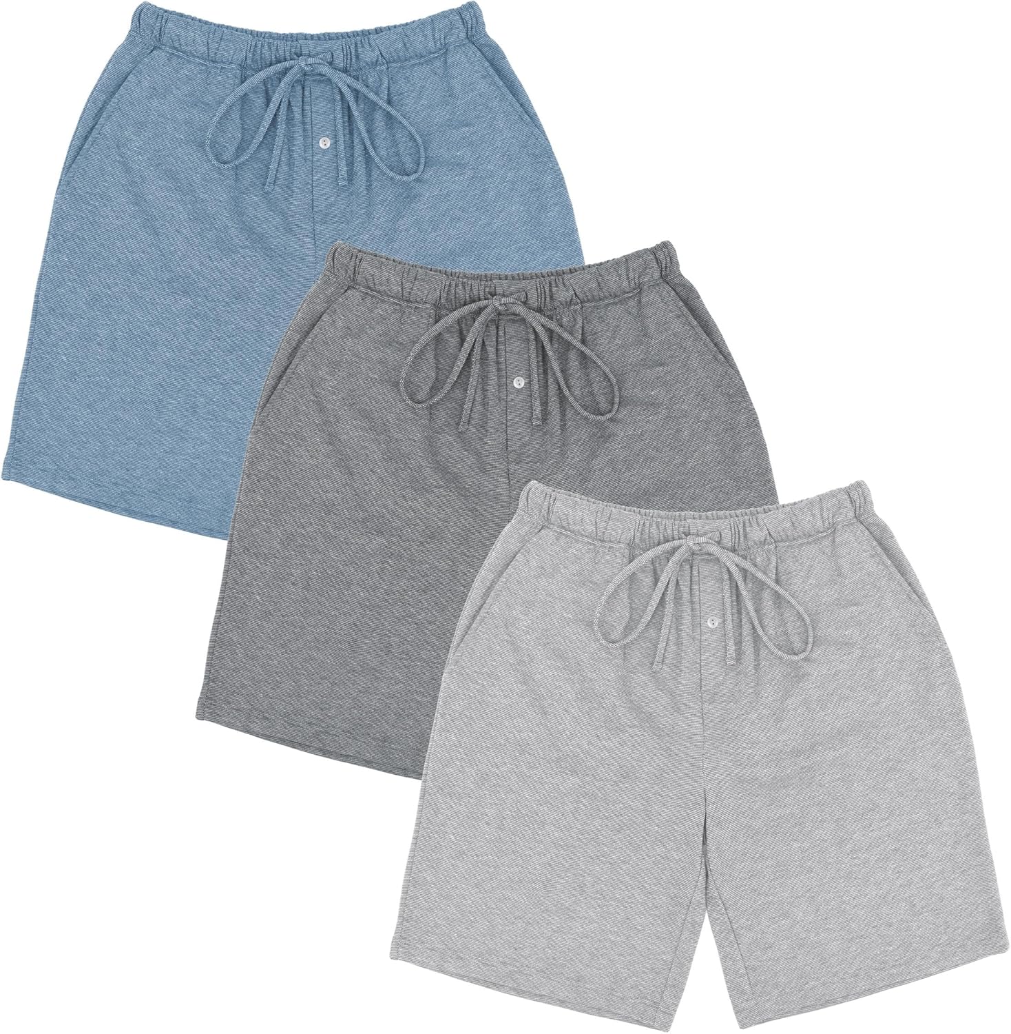 Andrew Scott Men's Executive Soft Peach Fleece Sleep Shorts |All Season Drawstring Lounge Pj Jams |Multi Packs