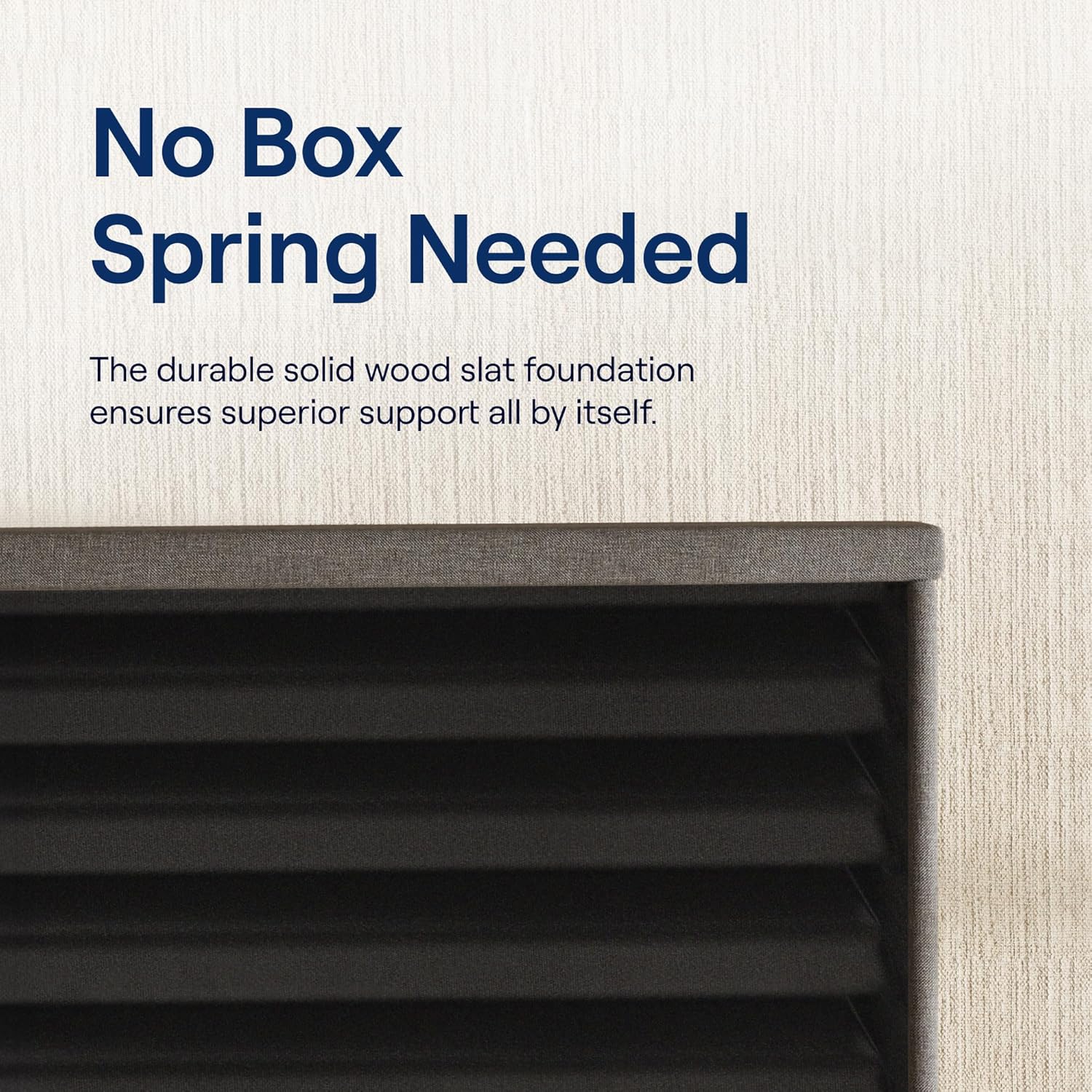 Nectar Premier Copper King 14” Mattress with Bed Frame - Grey - Medium Firm Gel Memory Foam - Triple Action Cooling - 365-Night Trial - Forever Warranty - Easy Assembly - 8” Legs - Wooden Slats