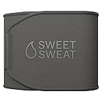 Sports Research Sweet Sweat Waist Trimmer (Core Series) - Premium Sweat Enhancing Fitness Band for Women & Men - Adjustable Fit  Latex-Free Neoprene - Matte Gray, Medium