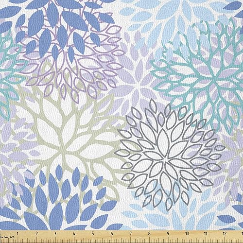 Miniatura 87 de Tela de panda Lunarable de The Yard, diseño de oso asiático con dibujos animados comiendo hojas y ramas, animal silvestre, tela decorativa para