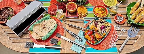 Miniatura 8 de Cuisinart Juego de Herramientas de Parrilla Deluxe, Juego de Parrilla de 20 Piezas, Accesorios para Barbacoa con Estuche de Aluminio, Accesorios