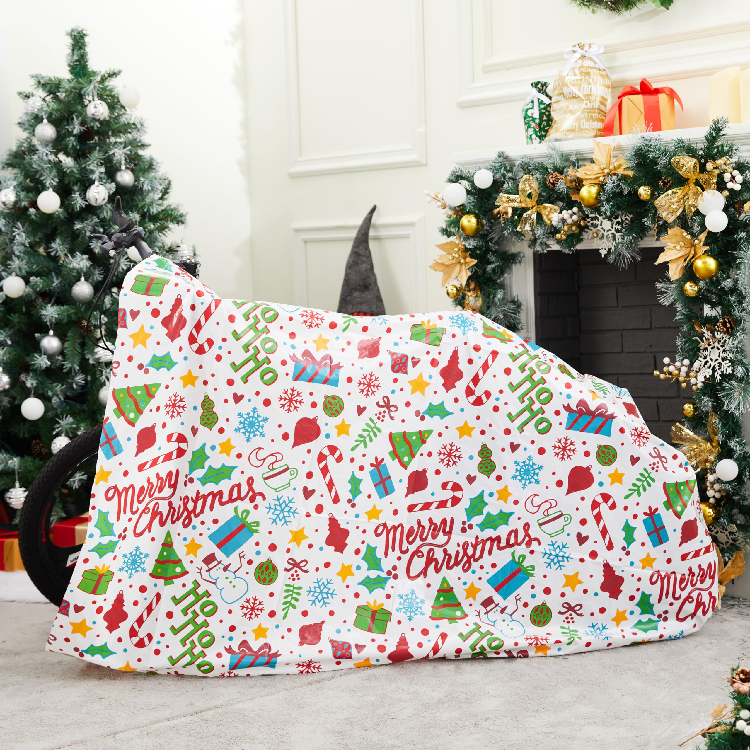 2 Bolsas de Regalo Gigantes para Fiestas Navideñas de 152 x 183 cm con Etiquetas de Regalo, Bolsa de Regalo para Navidad