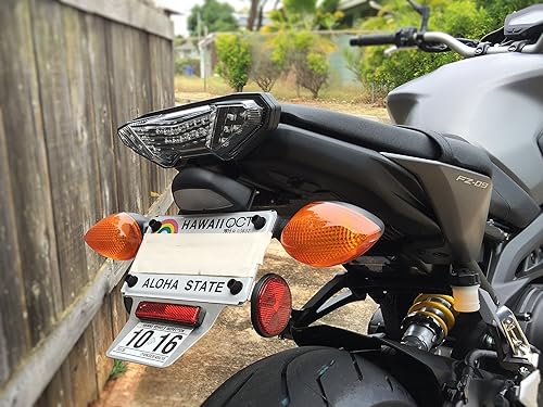 Miniatura 9 de Eliminador de guardabarros/Tail Tidy para Yamaha FZ-09 / MT-09 - Versión de luz de matrícula OEM