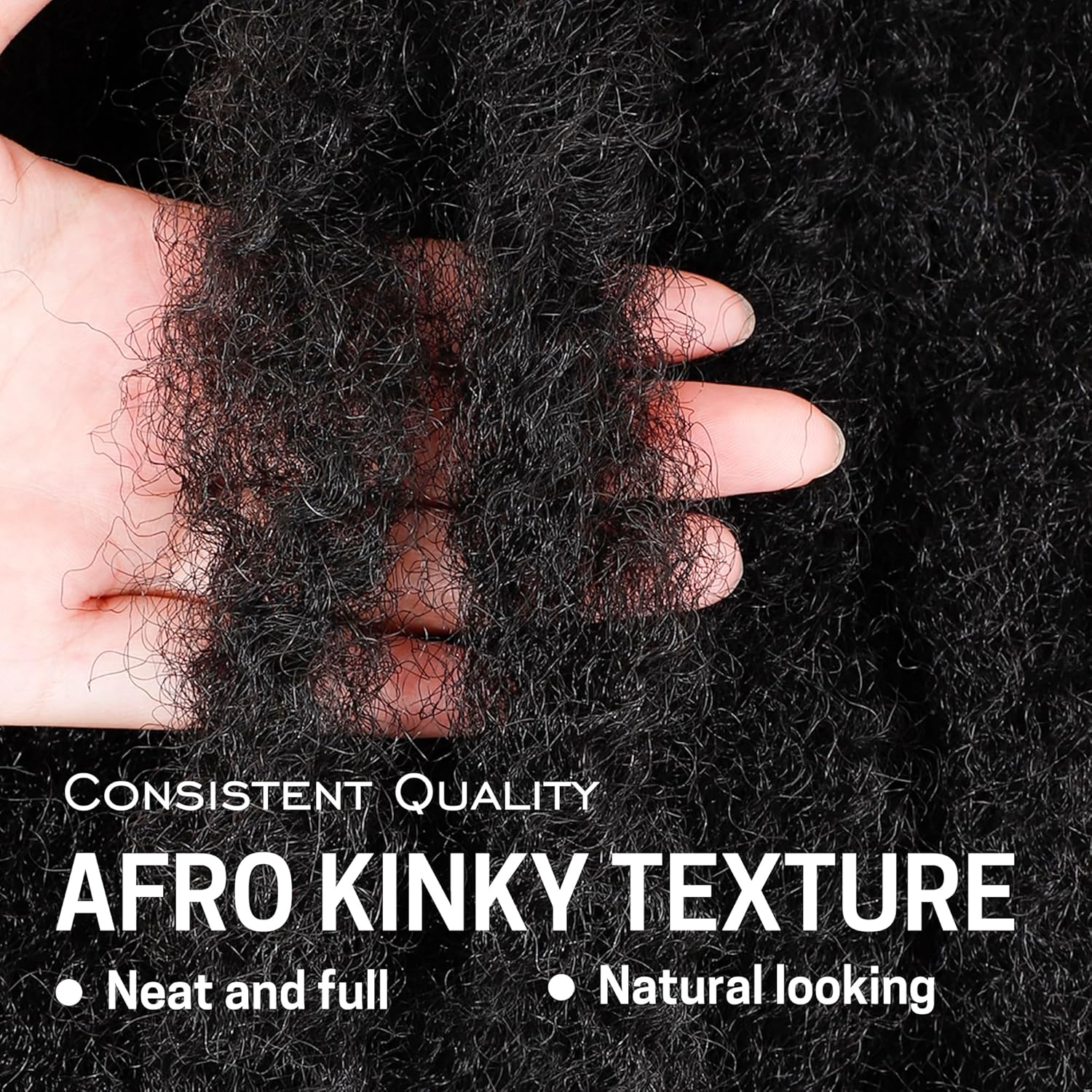 Marley Twist Braiding Hair 8 Packs Marley Twist Hair Twist Hair 30 Inch Afro Kinky Curly Twist Crochet Hair Twist Soft and Natural Hair (1B, 30 inch)