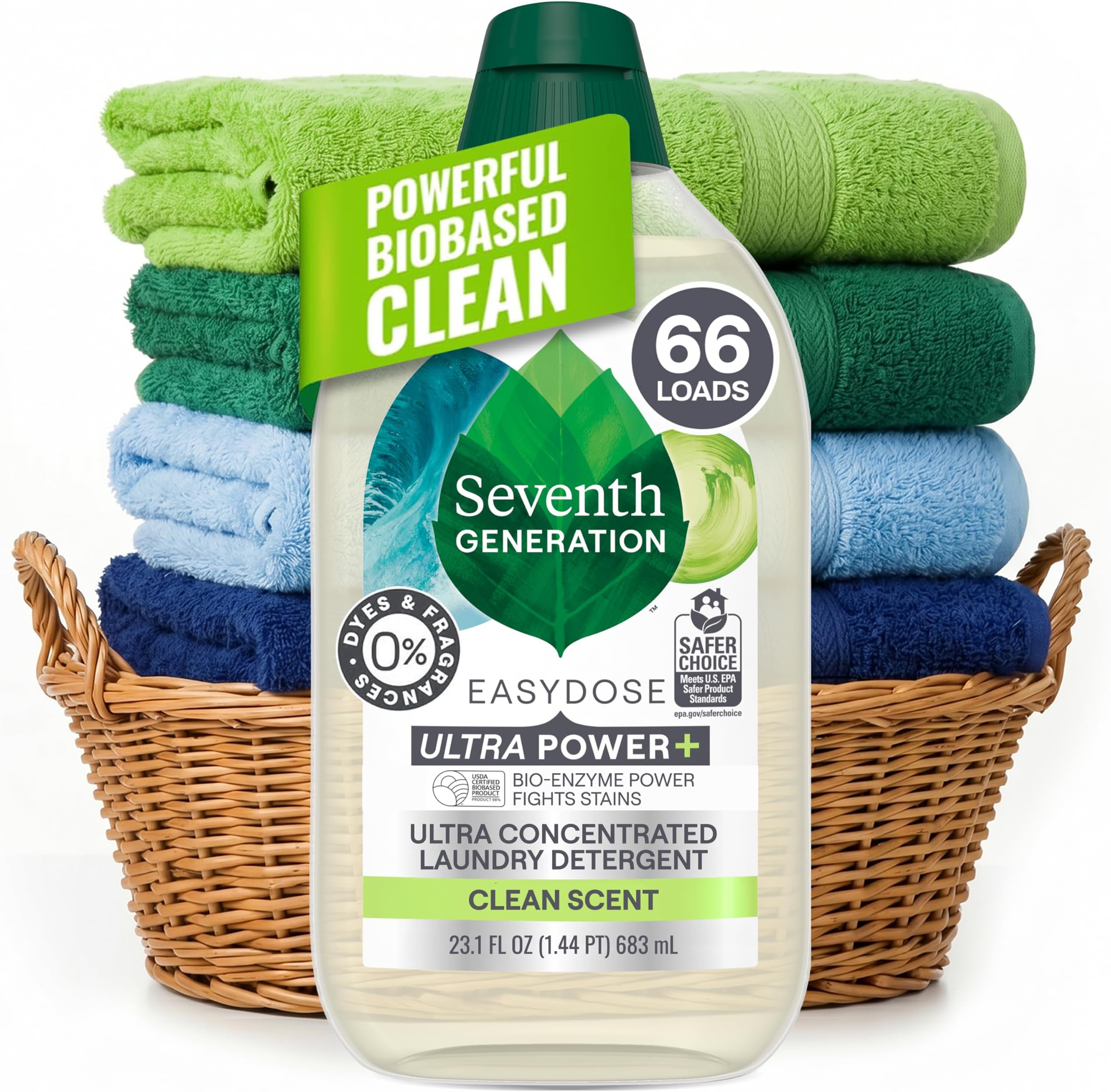 Laundry Detergent Ultra Power Plus Clean Scent, 23.1 Fl Oz