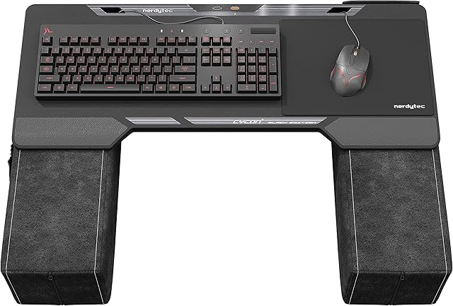 Couchmaster CYCON² - Black Edition - Couch Gaming Desk for Mouse & Keyboard for PC, PS4/5, XBOX One/Series X|S