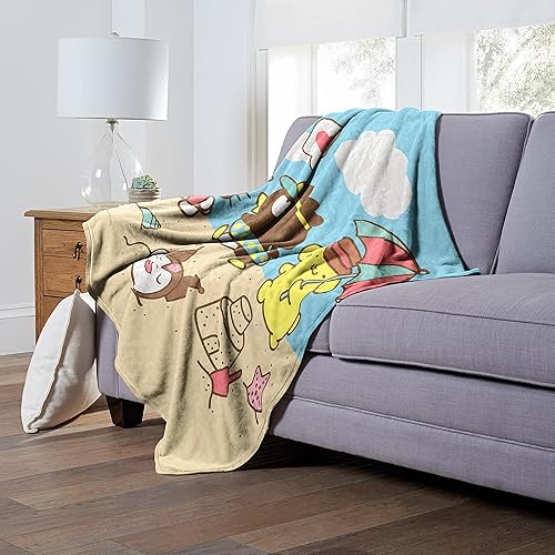 Miniatura 6 de Northwest Sanrio Hello Kitty - Manta de seda táctil, 50 x 60 pulgadas, diversión junto a la playa