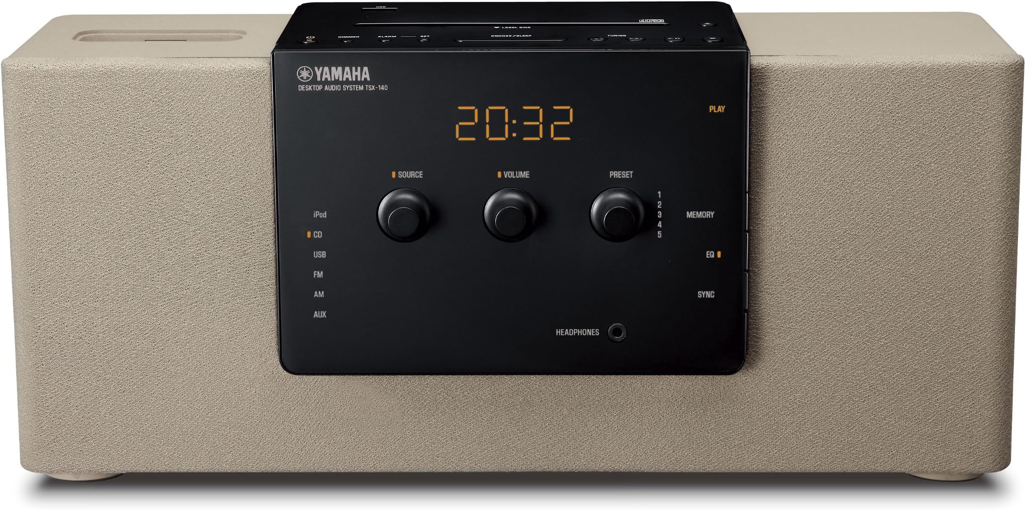 Yamaha TSX-140 Desktop Audio System with iPod Dock (Gray)