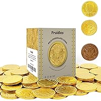 Vista 7 de Monedas de chocolate con leche, chocolate belga, sin nueces, diseño de bóveda