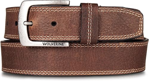 WOLVERINE Men's Rugged Boot Leather Work Belt