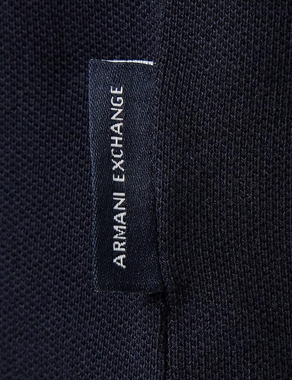 Armani Exchange A|X Men's Johnny Collar Slim Logo Polo, Navy, S by Armani Exchange - Image 6