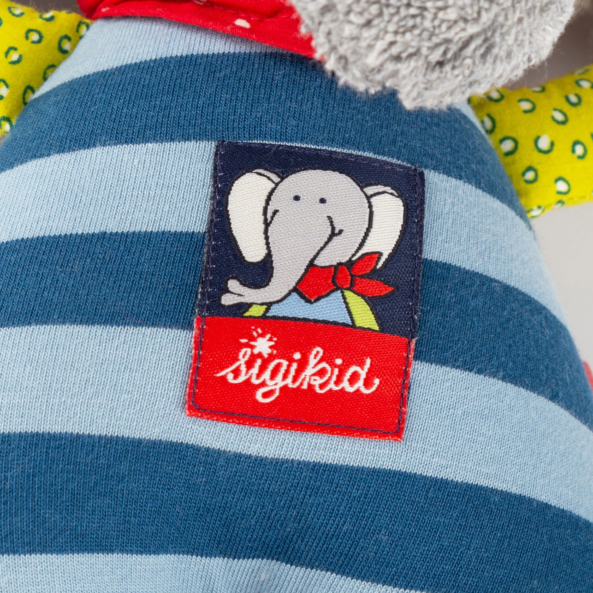 SIGIKID Carillon con melodia a scelta personalizzabile, regalo per nascita o battesimo per bambini dalla nascita, blu/elefante, taglia unica