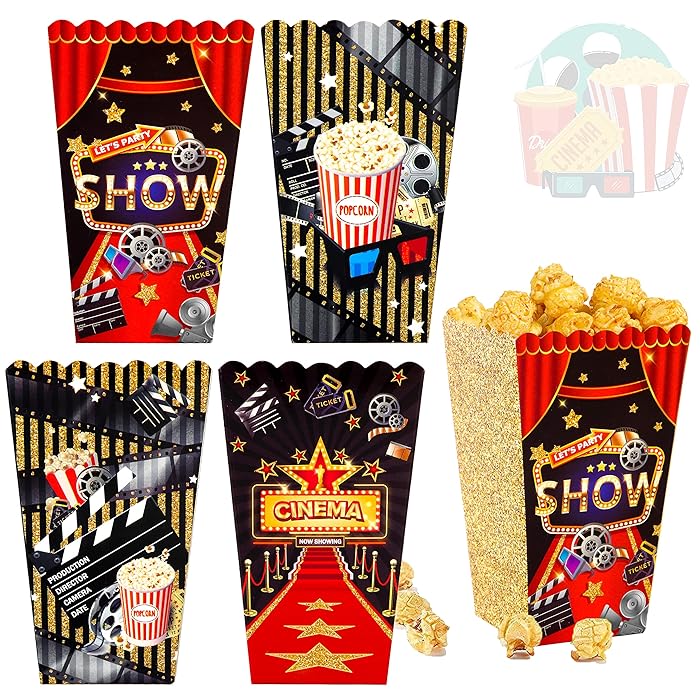 Buy Movie Popcorn Box Movie Night Party Favor Treat Box for Movie