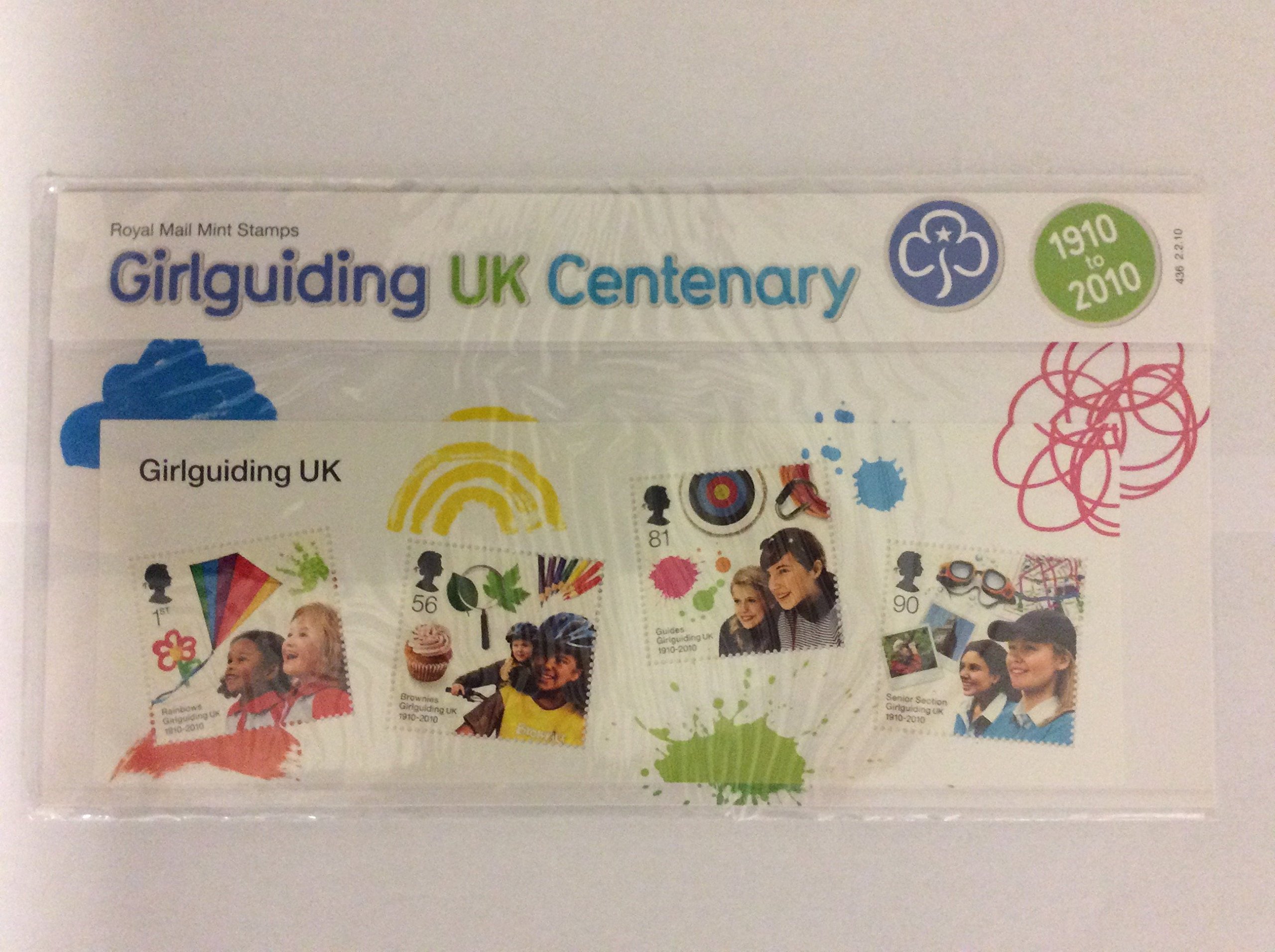Royal Mail Girlguiding UK Centenary Stamps In Presentation Pack