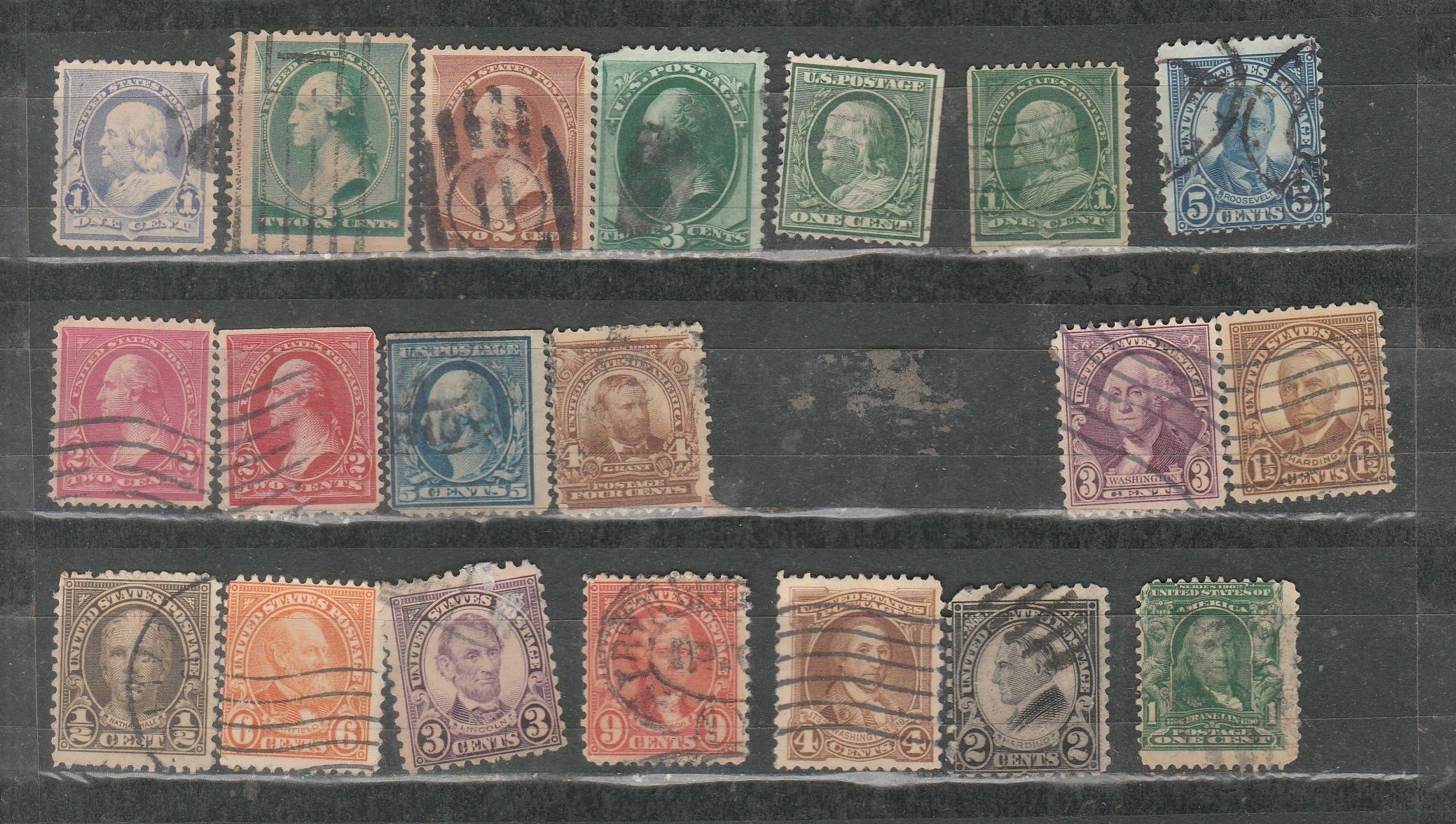 United States - USA - 20 Stamps ON President George Washington etc. as Shown - 153A