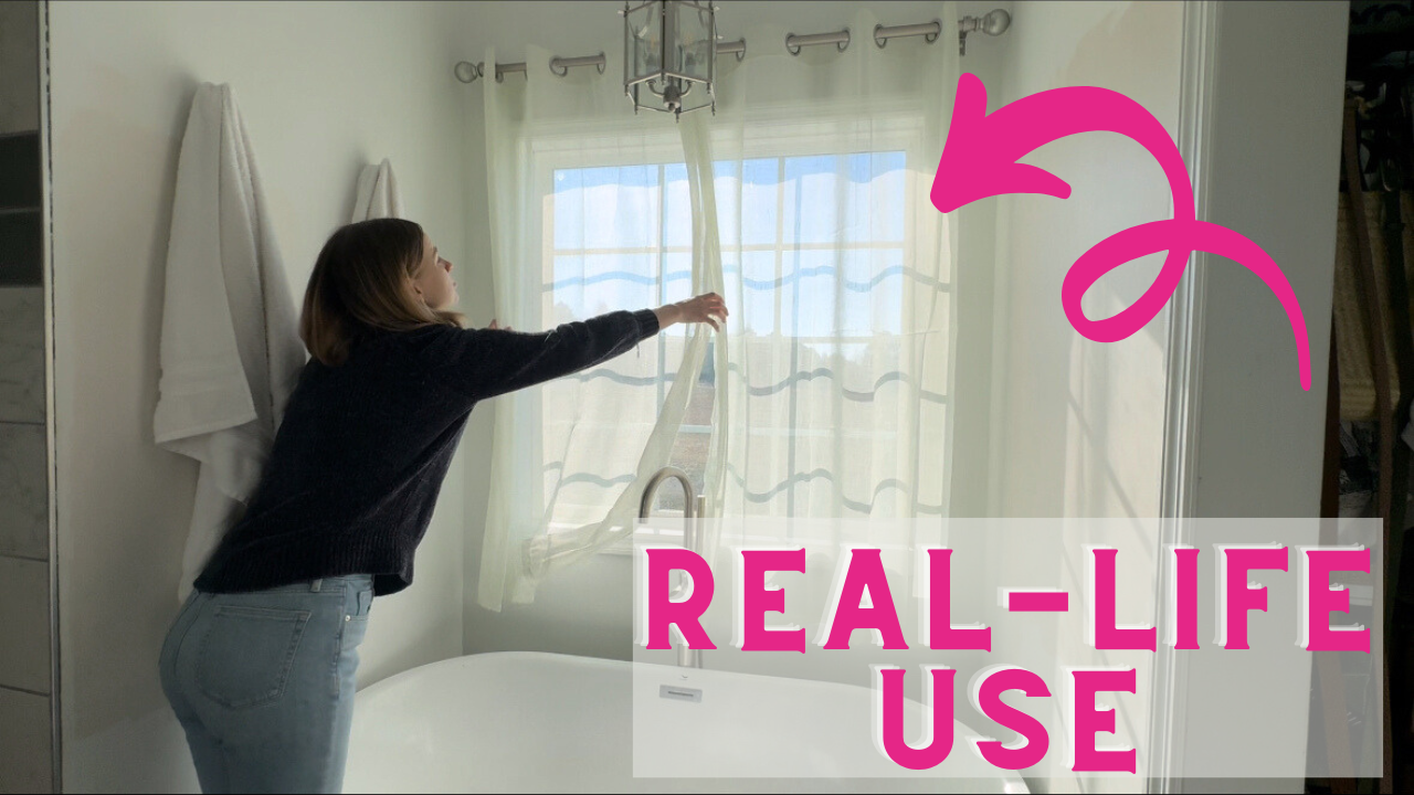 Honest Opinion - Sheer Linen Curtains Bathroom