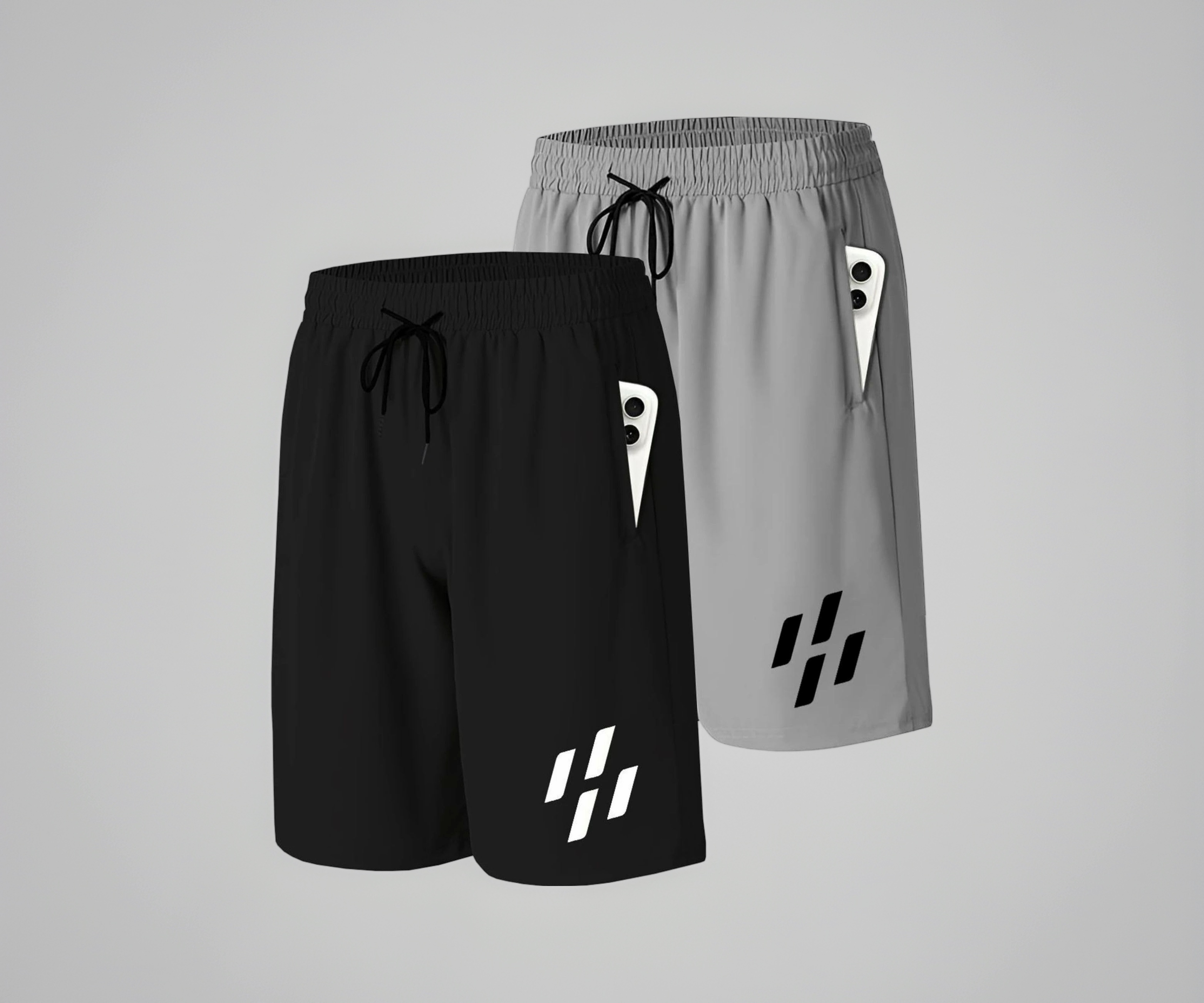 Generic A.A Fashion Zone Men’s Casual Elastic Waist Drawstring Shorts - Image 1