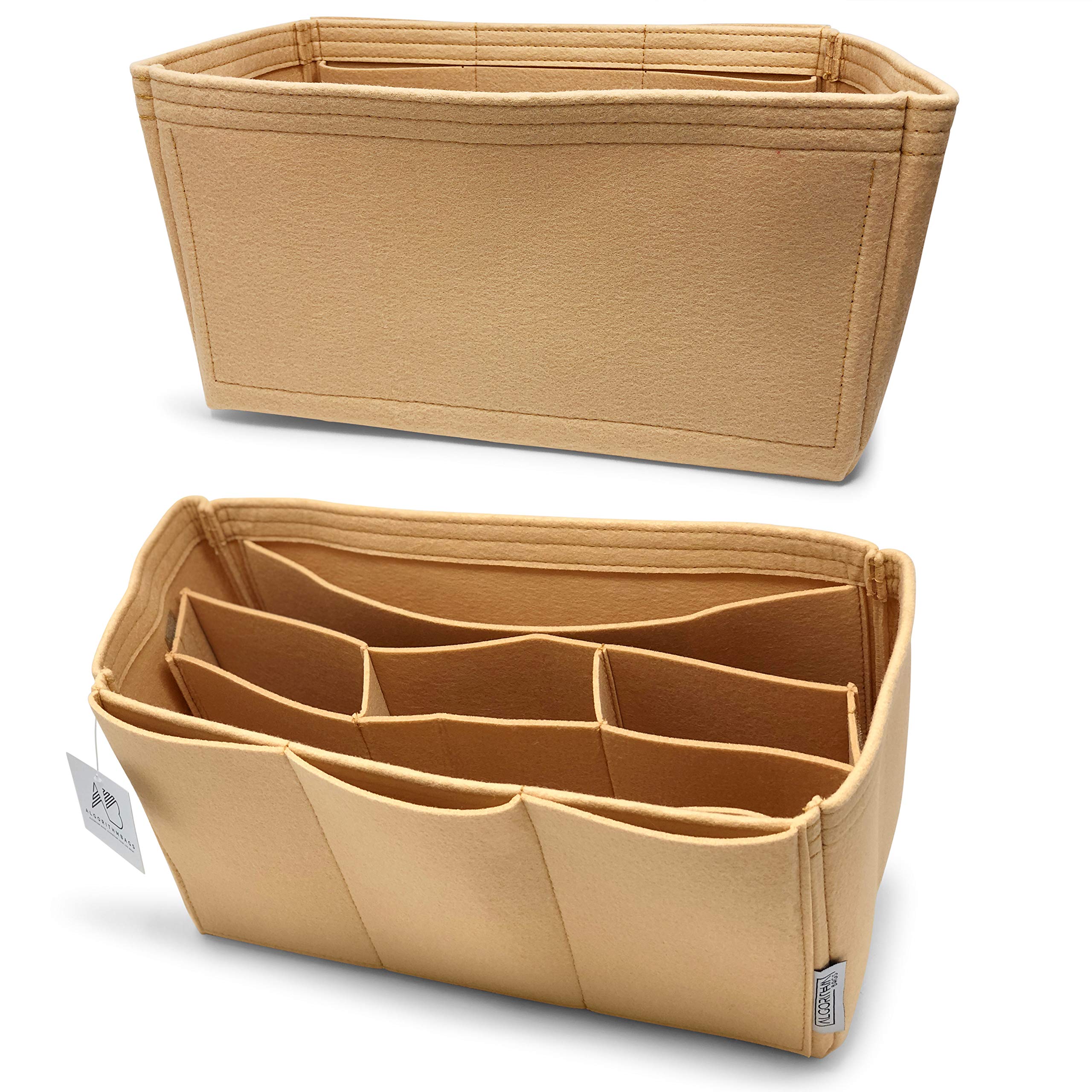 AlgorithmBags design for LV Neverfull MM Luxury Purse Organizer Insert Shaper Liner Divider Beige Tan