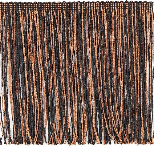 Miniatura 7 de Borde de flecos de cadena con purpurina de 6 pulgadas, borde decorativo de flecos de poliéster, para disfraces, decoración del hogar y artículos