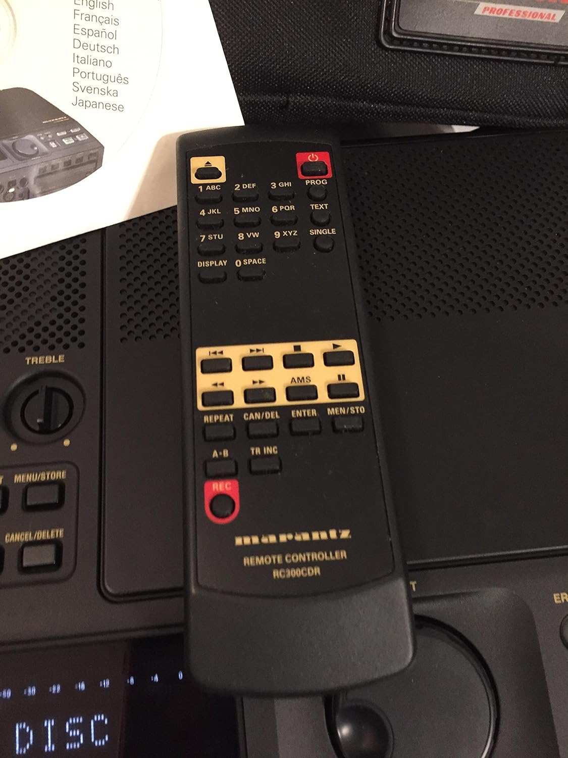 Marantz RC300CDR Remote Control for the CD Recorder
