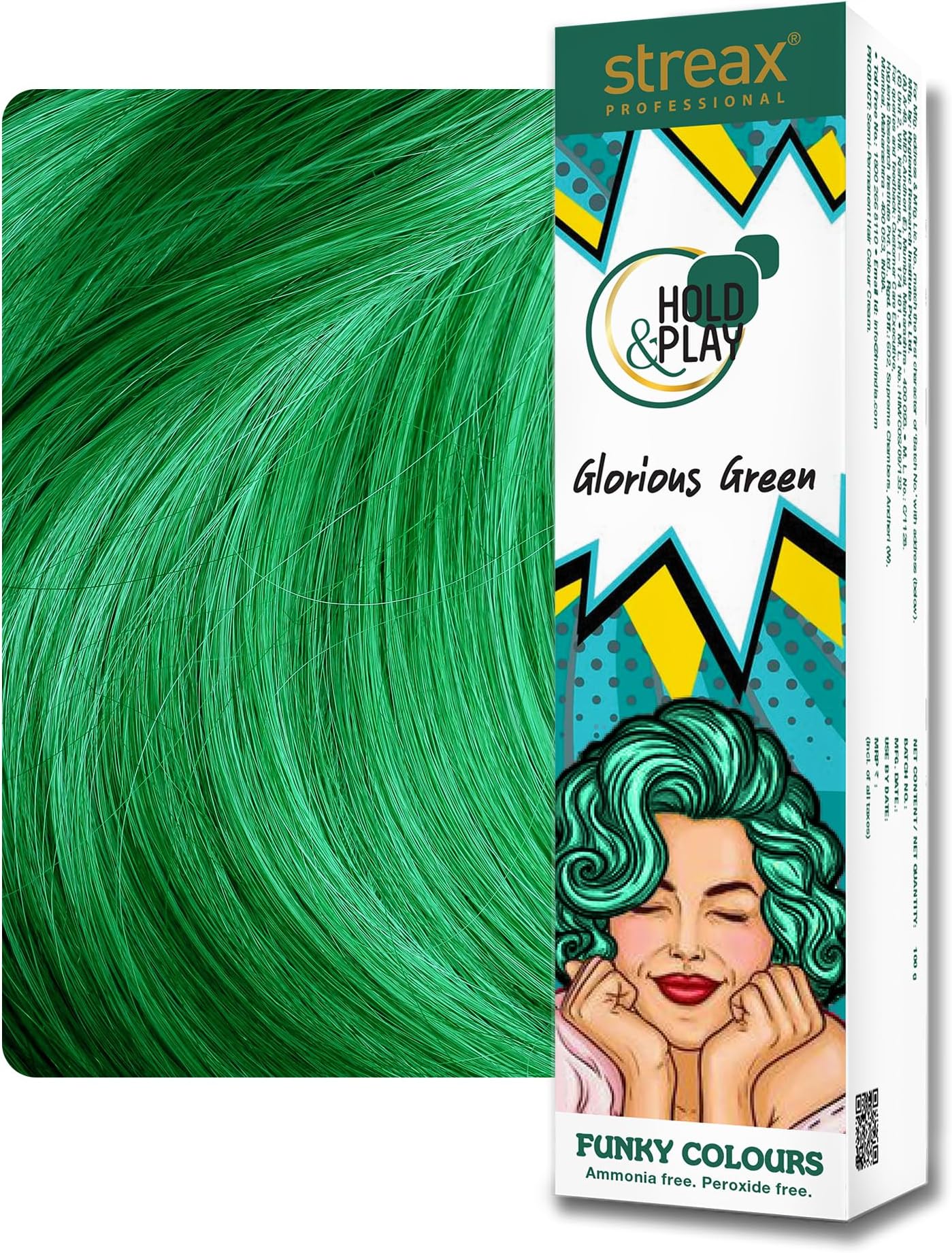 Hold & Play Funky Colours - Glorious Green 100g,100 g (Pack of 1)