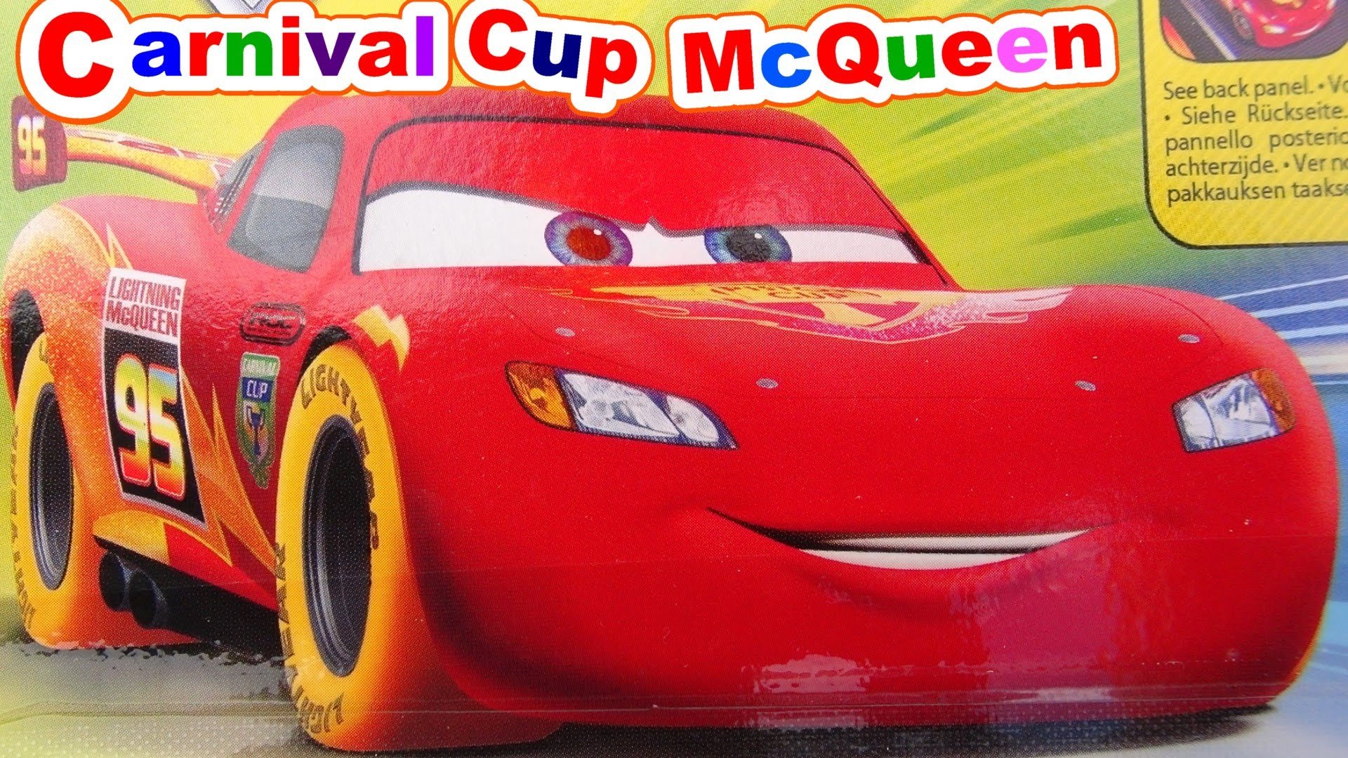Disney Cars Lightning McQueen Carnival Cup 1:55 Diecast Car