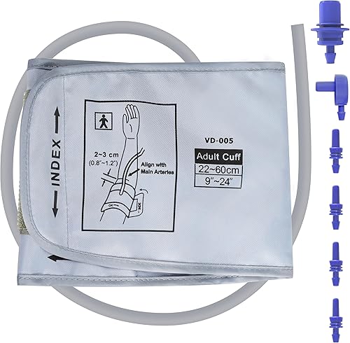 Manguito de presión arterial XXL compatible con Omron de 9 a 24 pulgadas (8.7-23.6 in), brazalete de refuerzo BP extra grande para brazos grandes,