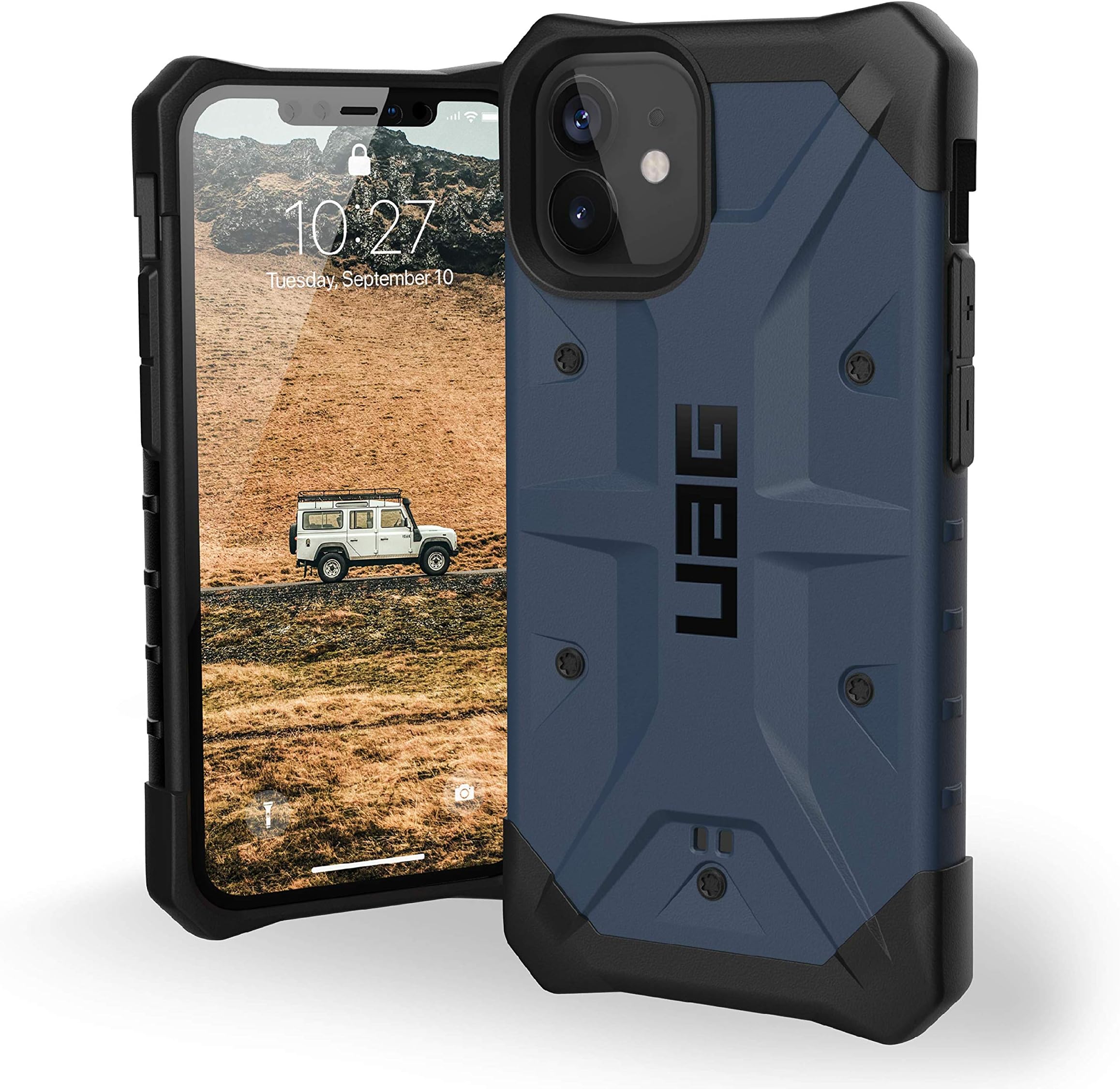 URBAN ARMOR GEAR UAG Designed for iPhone 12 Mini 5G [5.4-inch Screen] Rugged Lightweight Slim Shockproof Pathfinder Protective Cover, Mallard