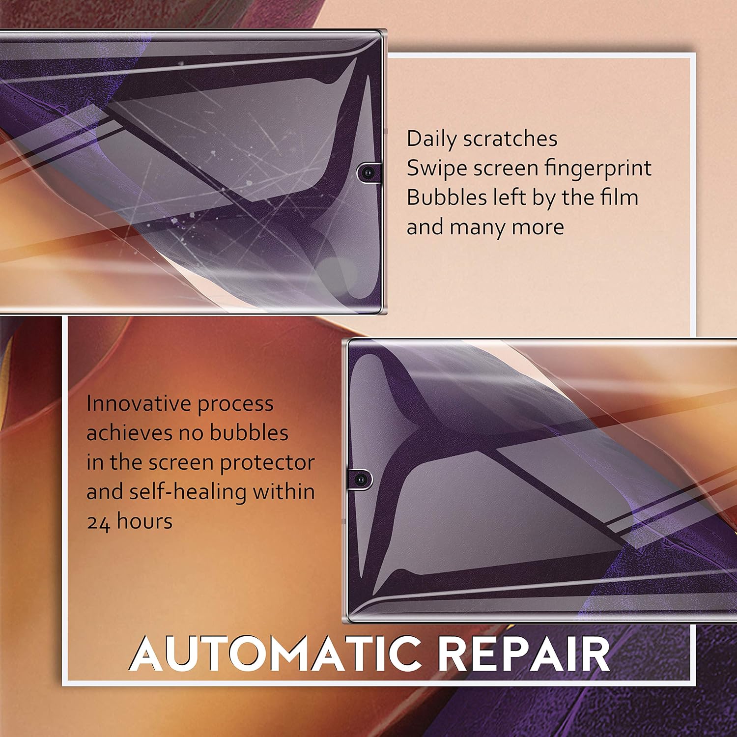 [3 Pack] UniqueMe Soft TPU Screen Protector for Samsung Galaxy Note 20 Ultra 5G /4G[6.9 inch]