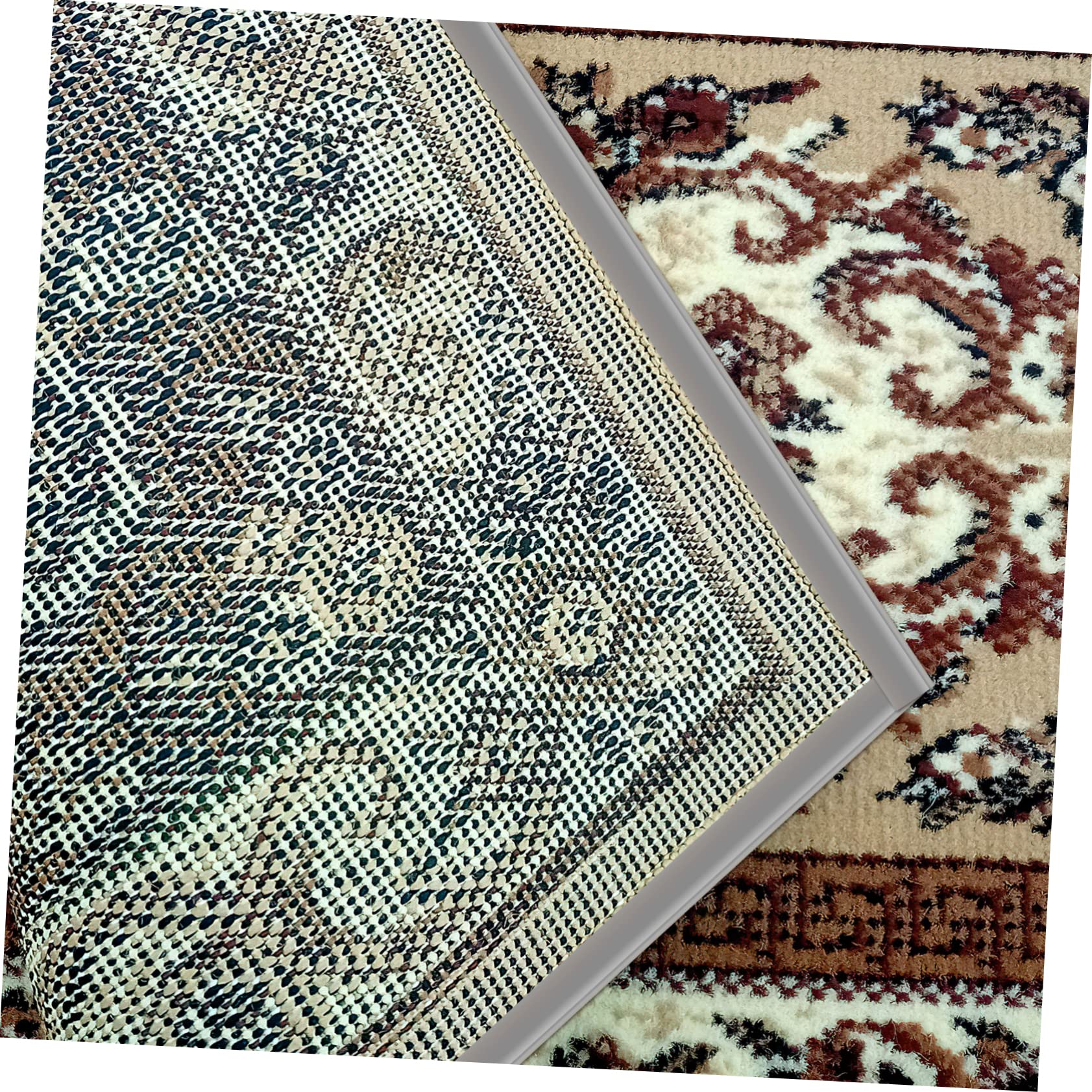 Mikikit Carpet Edging Trim 16.5ft Floor Transition Strip Self Adhesive Carpet Tiles Edge Rug Tape for Rug Edge Easy Install for Home Office