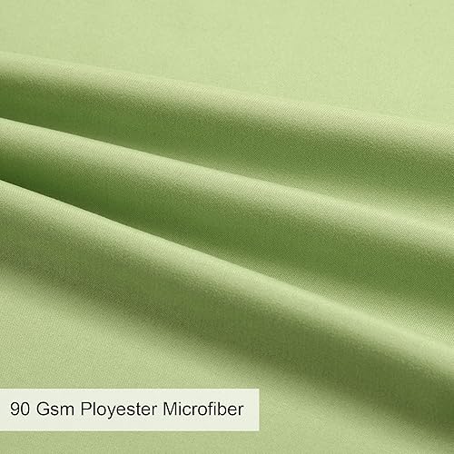 Miniatura 3 de uxcell Paquete de 2 fundas de almohada de microfibra suave serie 1800 con cremallera estándar (20 x 26 pulgadas), color salvia