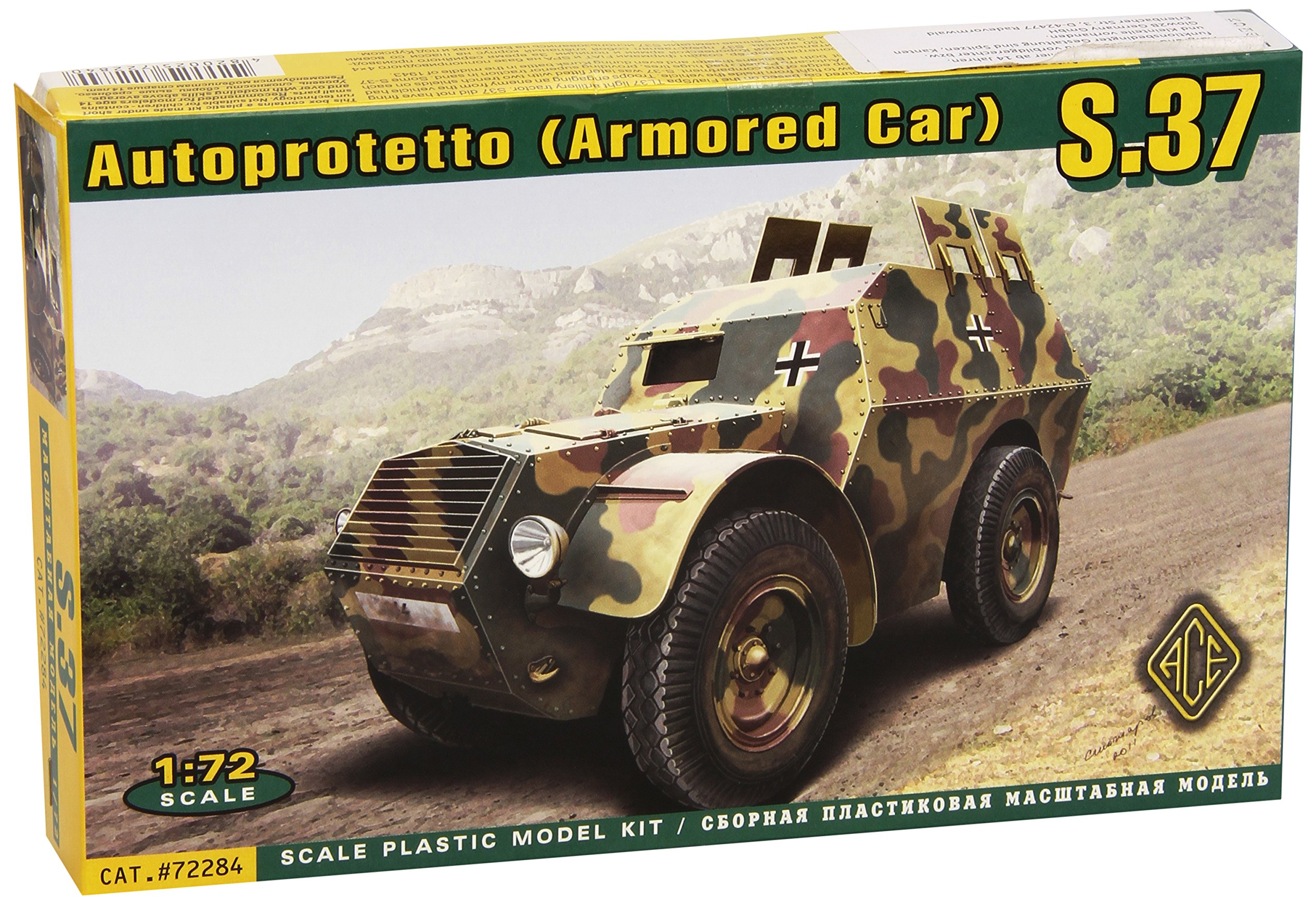Amazon | Autoprotetto s.37 ( Armored Car ) 1 / 72 ACE 72284