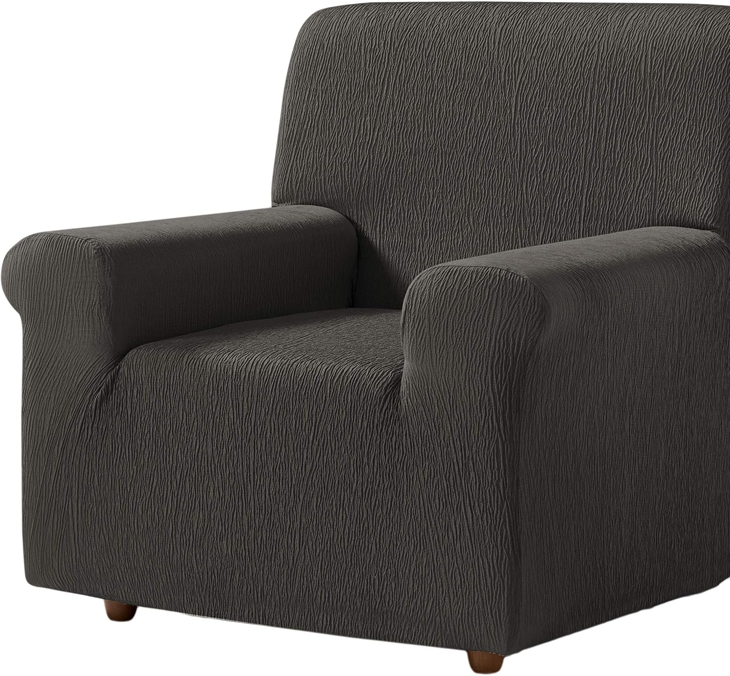 Zebra Textil Beta 20579 Elastic Cover for 1Seater Sofa, Grey BigaMart