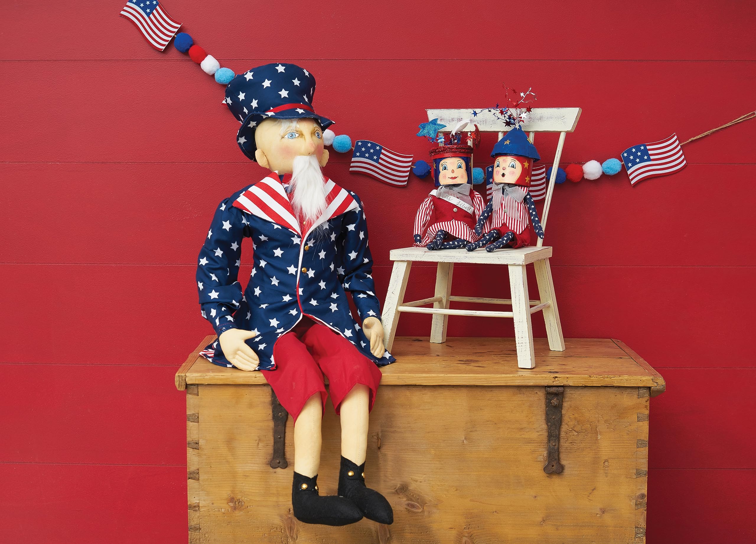 Amazon.com: GALLERIE II Uncle Sammy Folk Art Doll