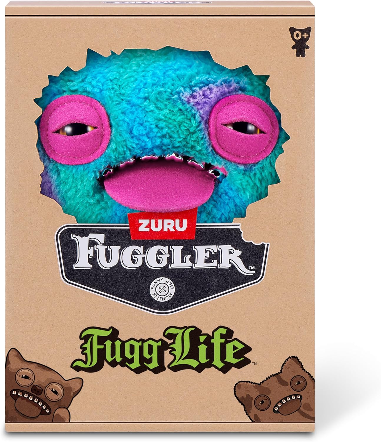 Fuggler Fugg Life 9-Inch Plush Toy (Chum Chum) by ZURU – Funny Ugly Monster Stuffed Animal with Human-Like Teeth, Quirky Collectible Plush for Kids, Tweens, Teens, Adults & Weird Toy Lovers