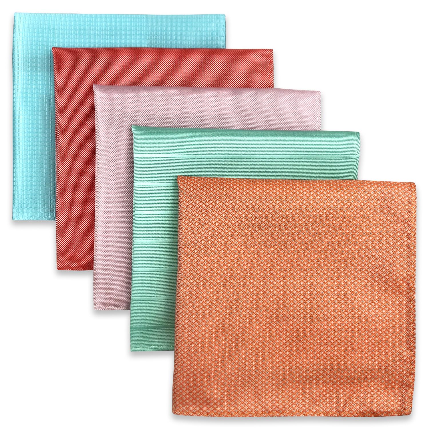 S&W SHLAX&WING 5 Pieces Pañuelo De Bolsillo Para Hombre Handkerchiefs Set para chaqueta de traje — view 48