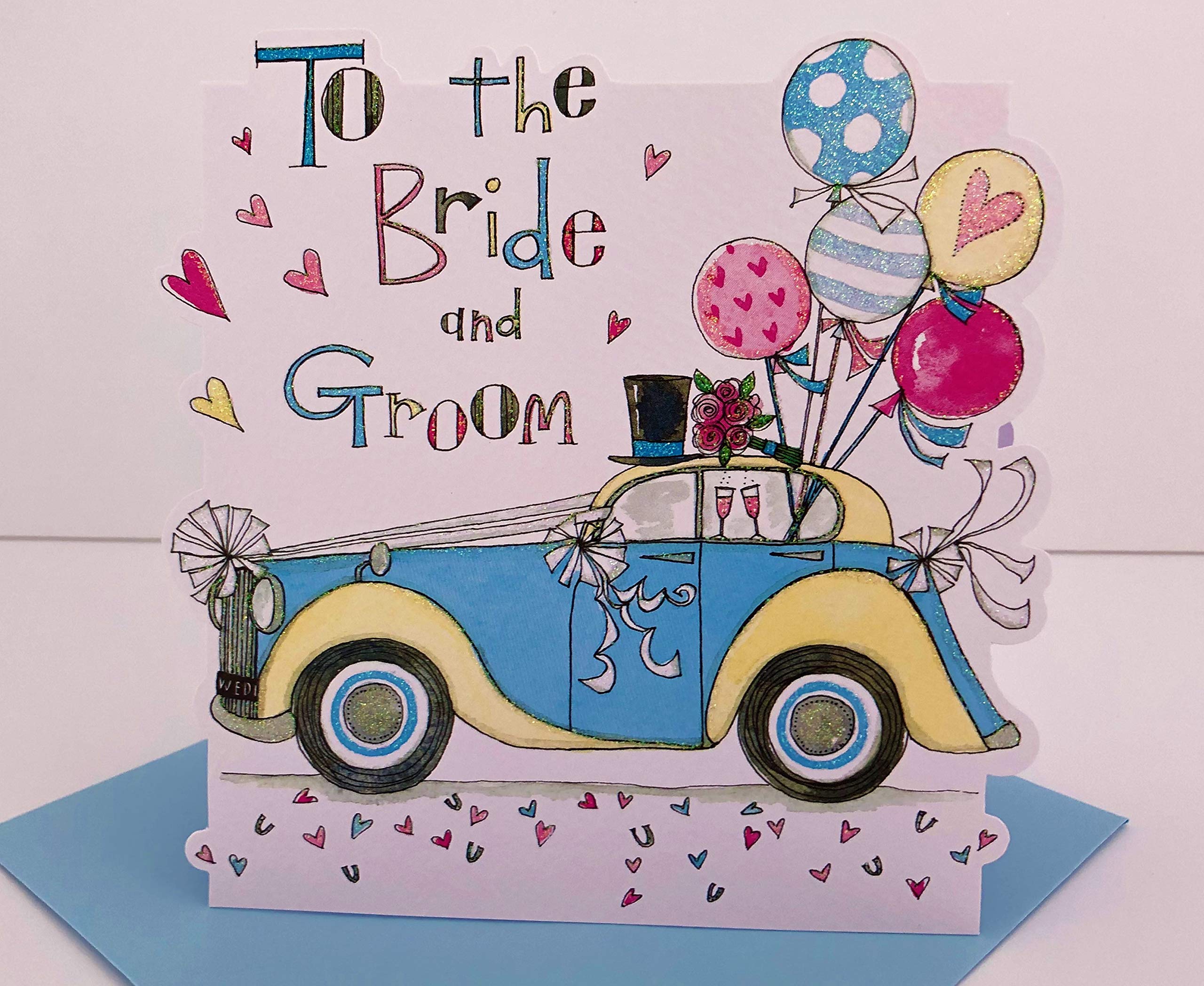 Rachel Ellen Designs To the Bride and Groom Wedding Day Card