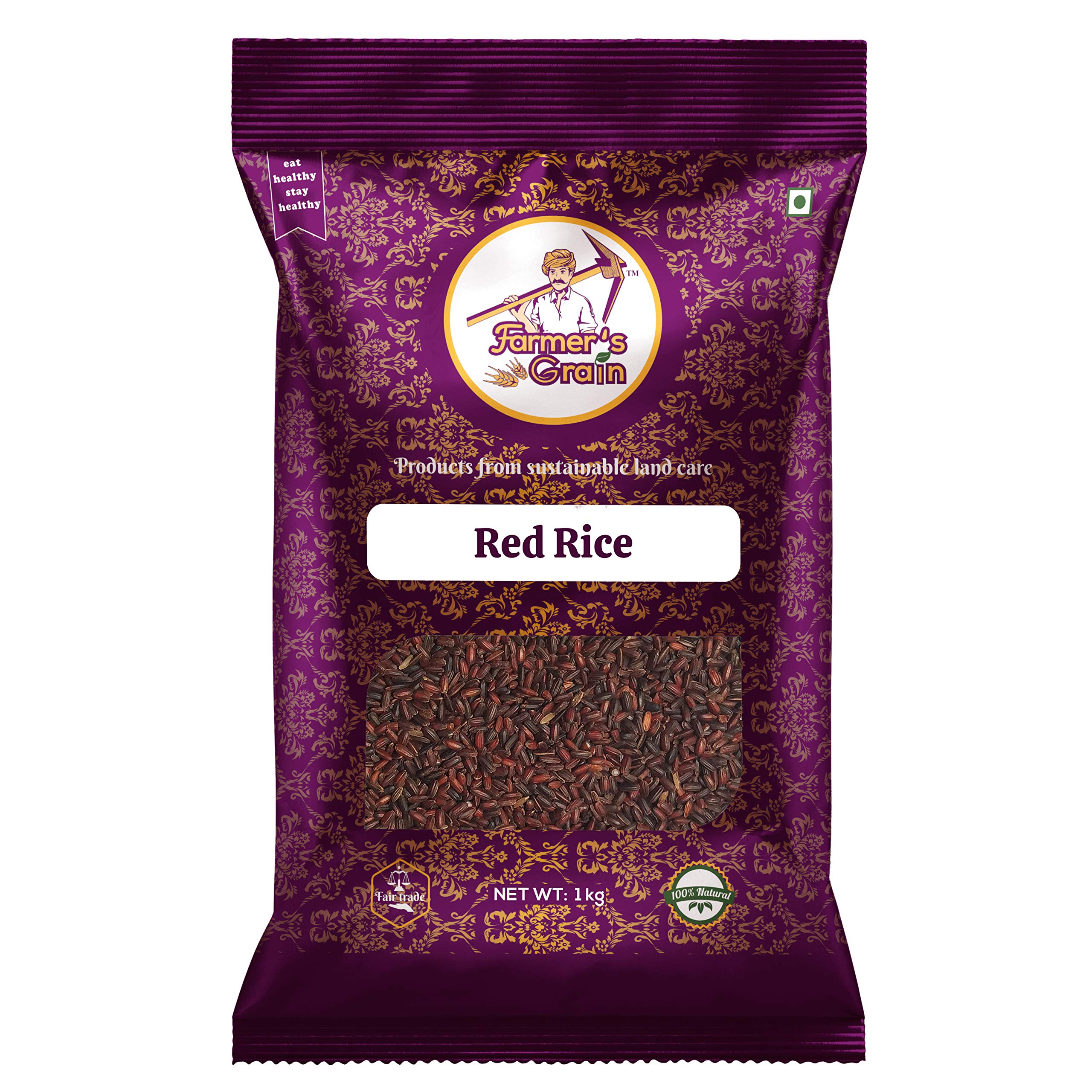 Farmers Grain Organic Red Rice (1 kg) (B08JM8LHQF) Amazon Price History, Amazon Price Tracker
