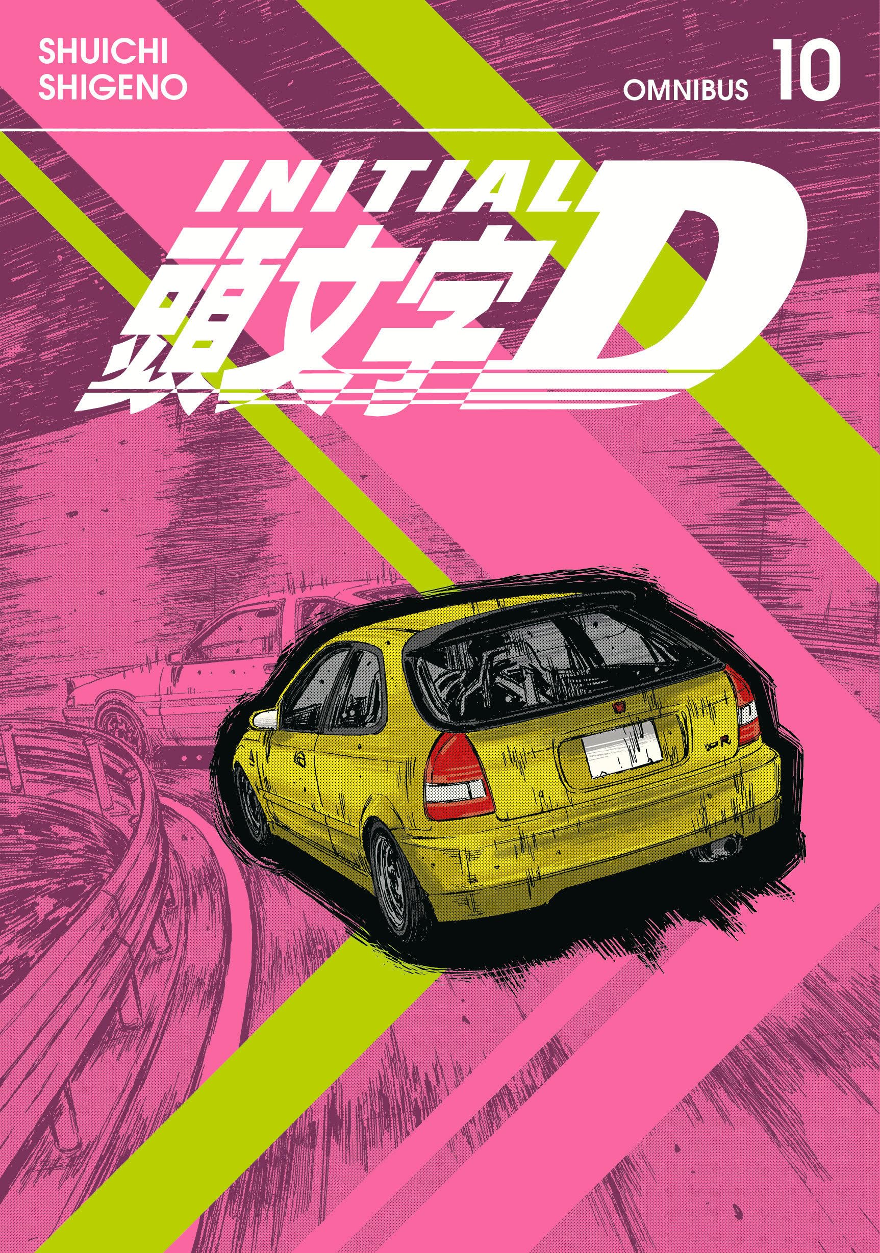 Shuichi Shigeno Unisex Multicolor Initial D Omnibus 10 (Vol. 19-20) Paperback Book