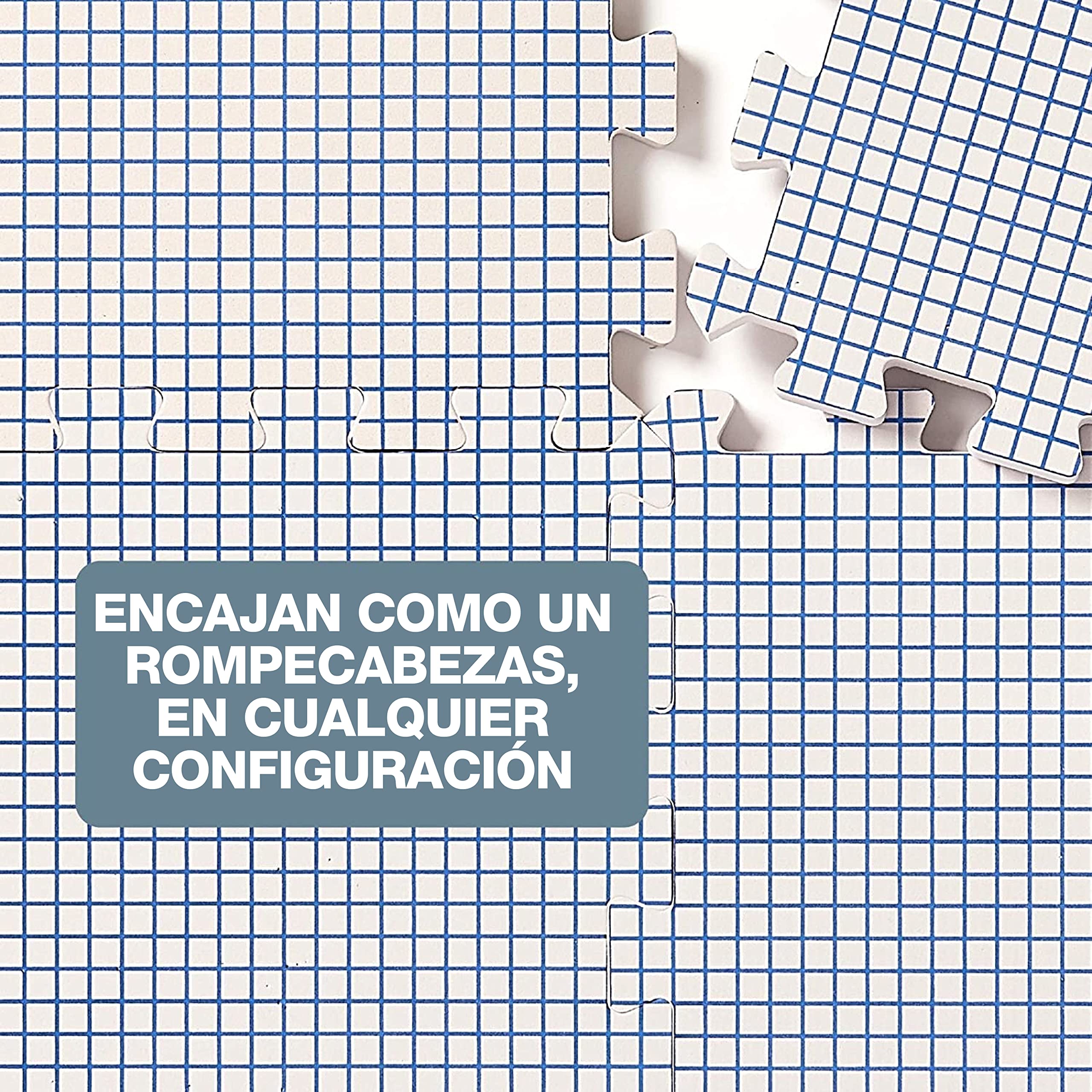 KnitIQ Tapetes Bloqueadores para Tejer en CENTÍMETROS - 9 Tapetes Extra Gruesos con Rejillas en Medida de CM, 100 Alfileres en T y Bolsa de Almacenamiento para Bordados o Crochet