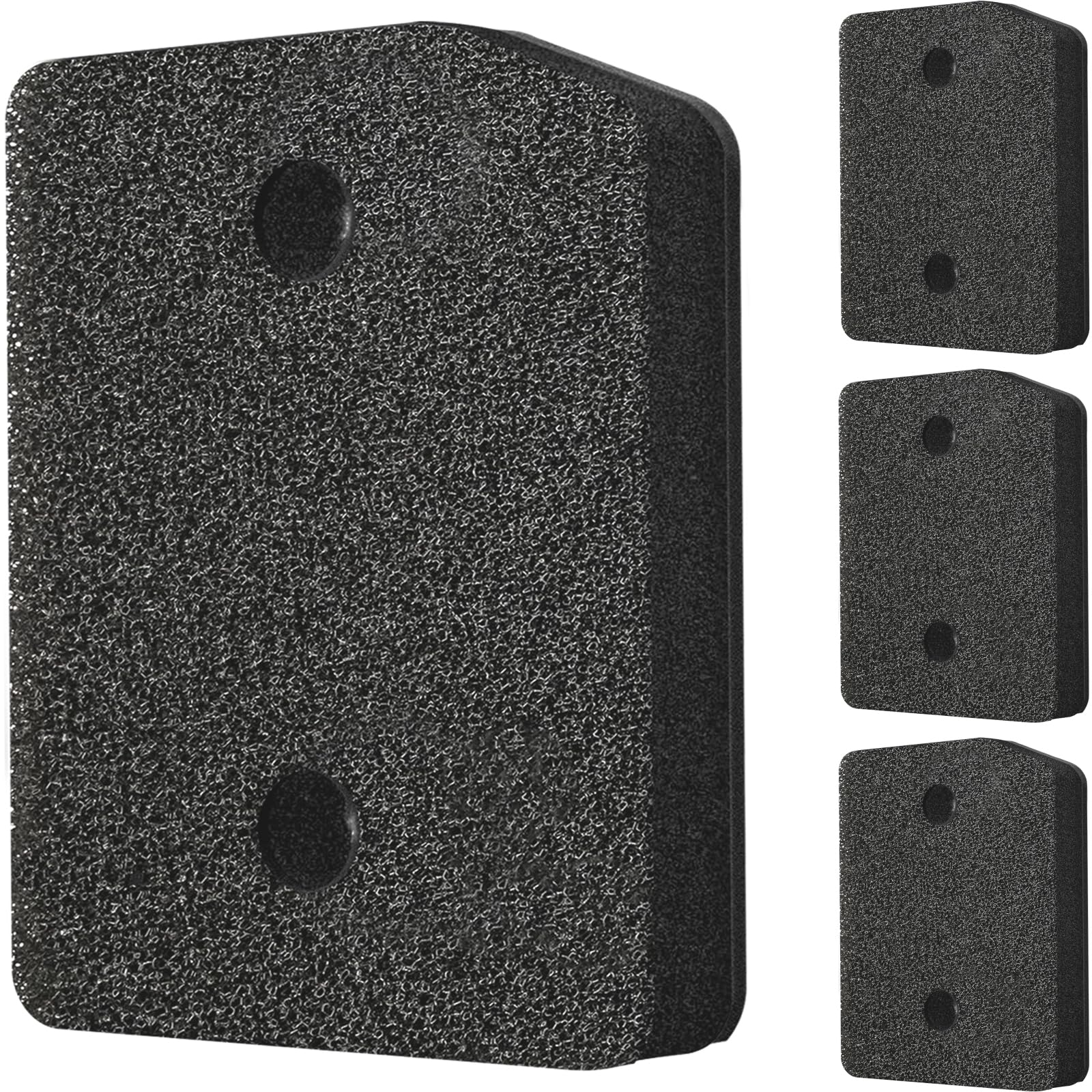 Miele Filtr do suszarki, 4 sztuki (21 x 16 x 3 cm), pad filtrujący, filtr do kłaczków, pianka filtrująca, kompatybilny z Miele T1 i butelką zapachową Miele do suszarki
